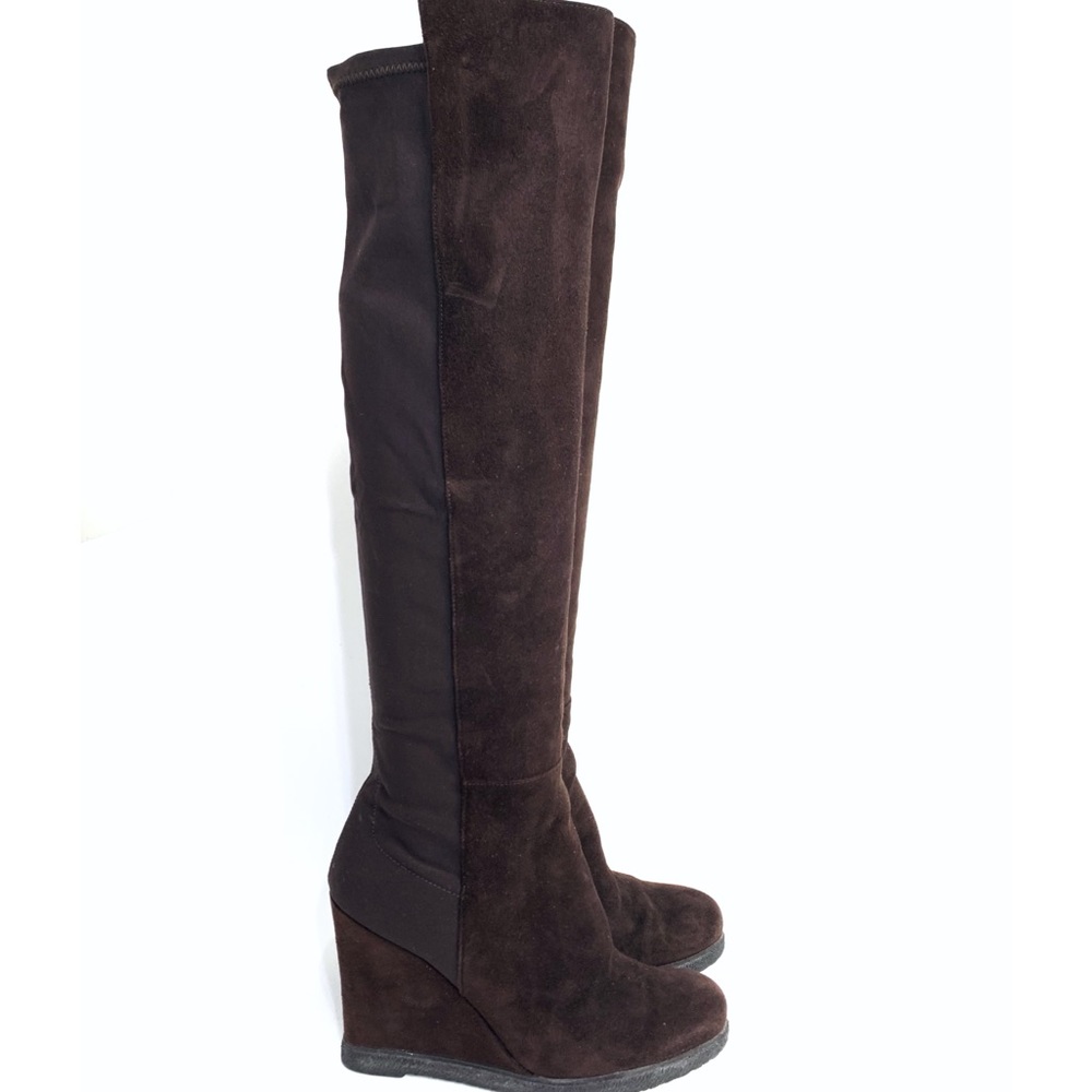 STUART WEITZMAN DEMISWOON wedge BOOTS size 7.5